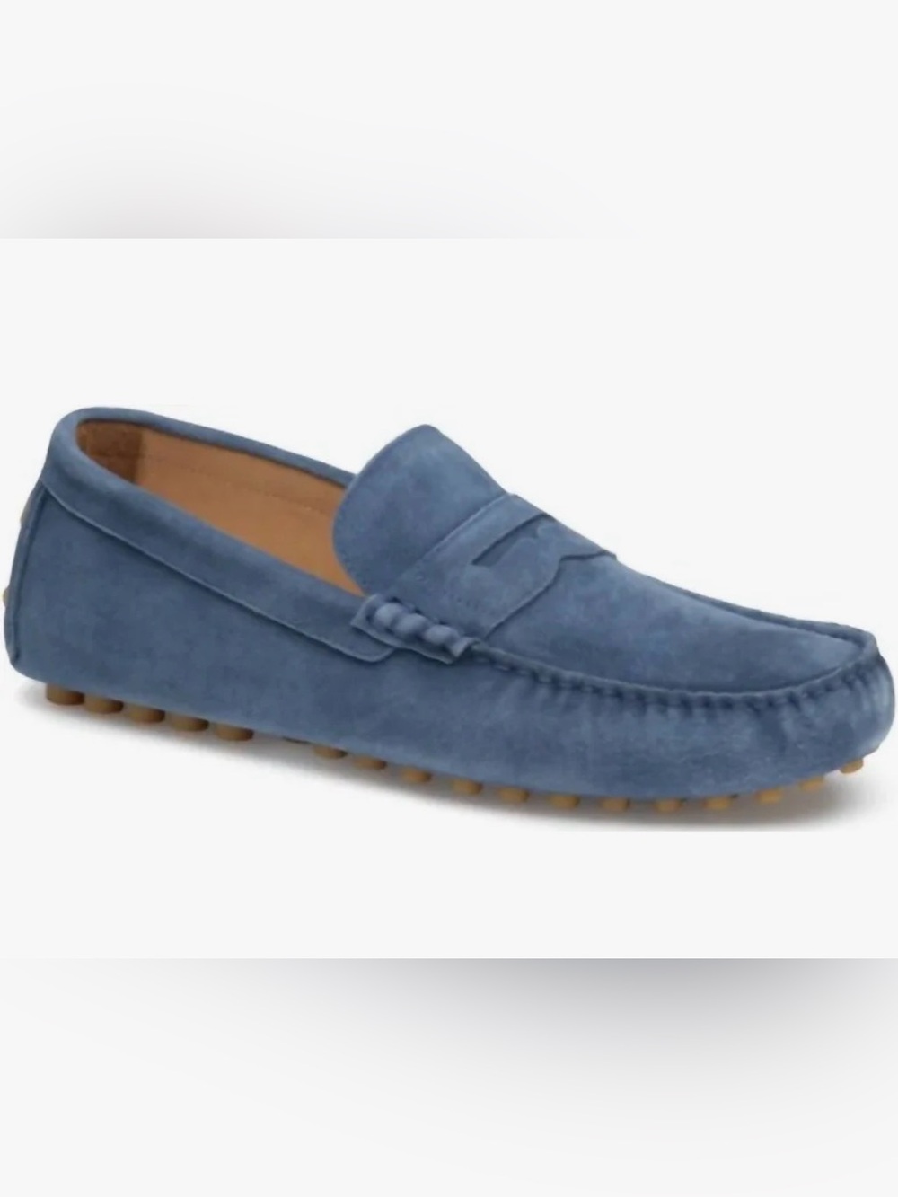 Johnston & Murphy Suede Blue Drivers